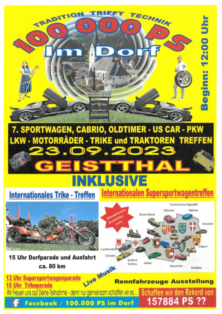 100.000 PS in Geistthal-Södingberg